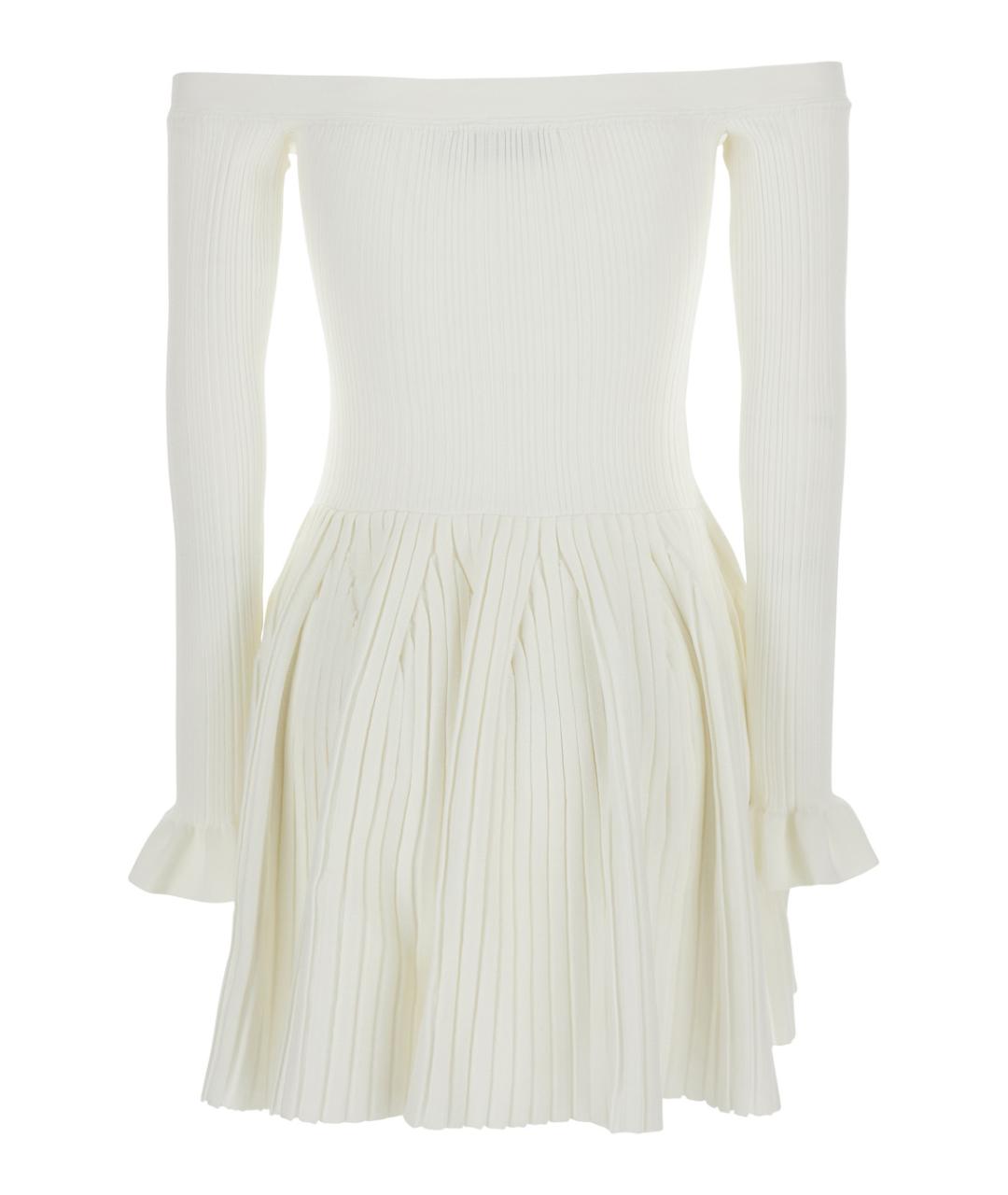 SELF-PORTRAIT Белое вискозное повседневное платье, фото 2