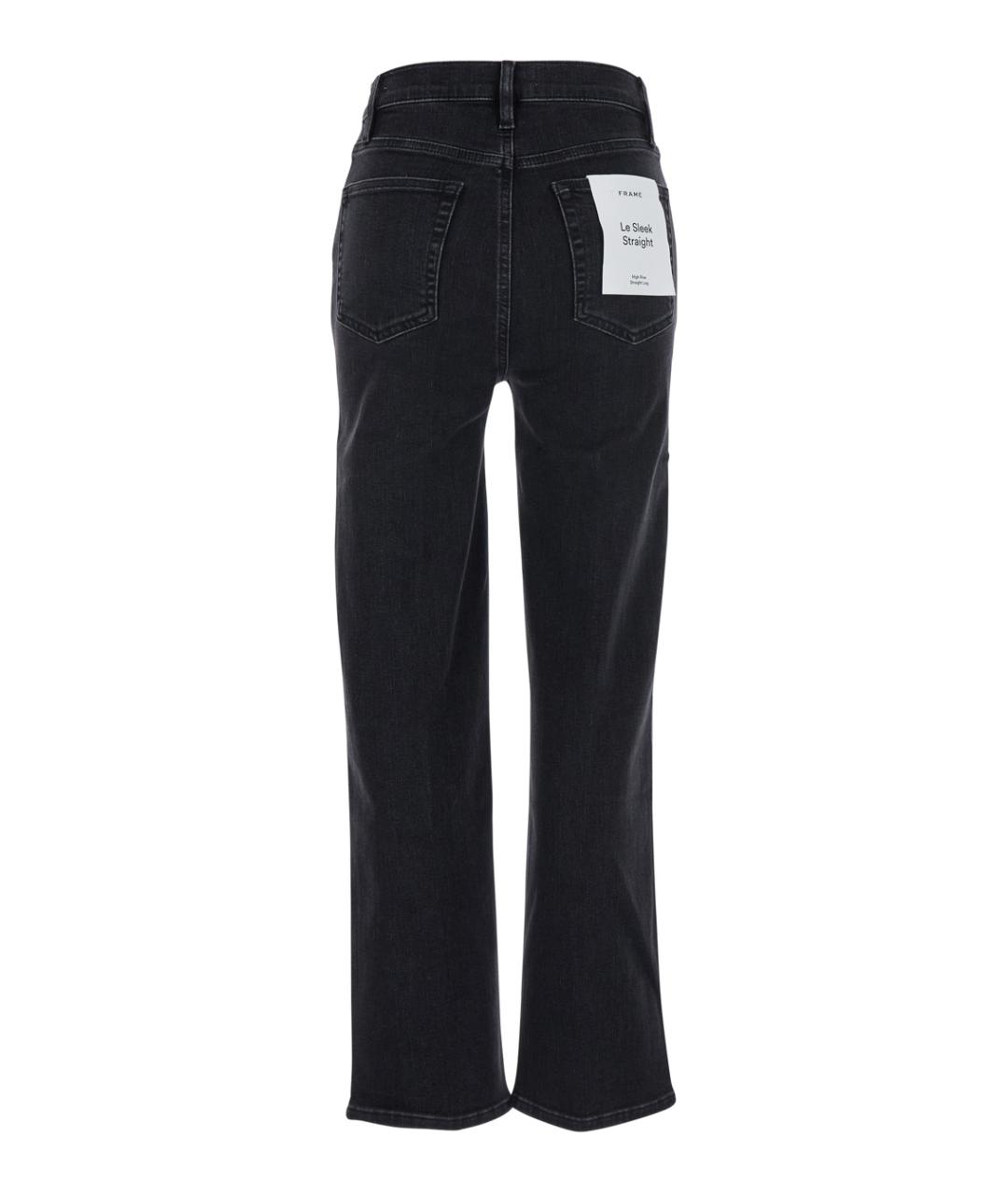 FRAME Черные хлопковые джинсы слим, фото 2