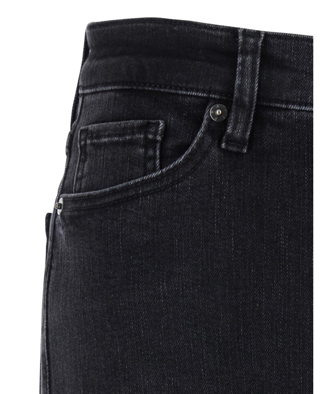 FRAME Черные хлопковые джинсы слим, фото 3