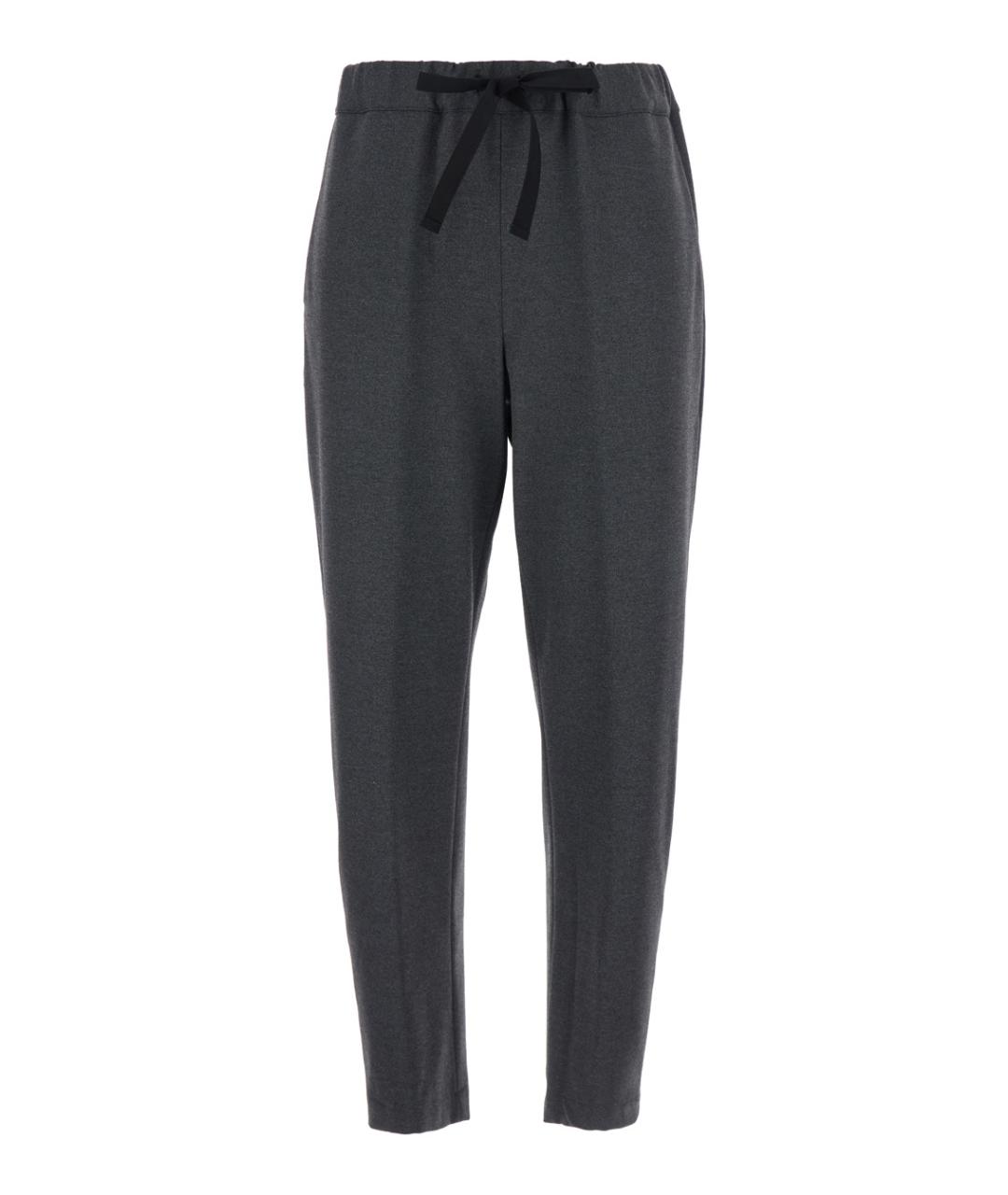 SEMICOUTURE Серые вискозные прямые брюки, фото 1