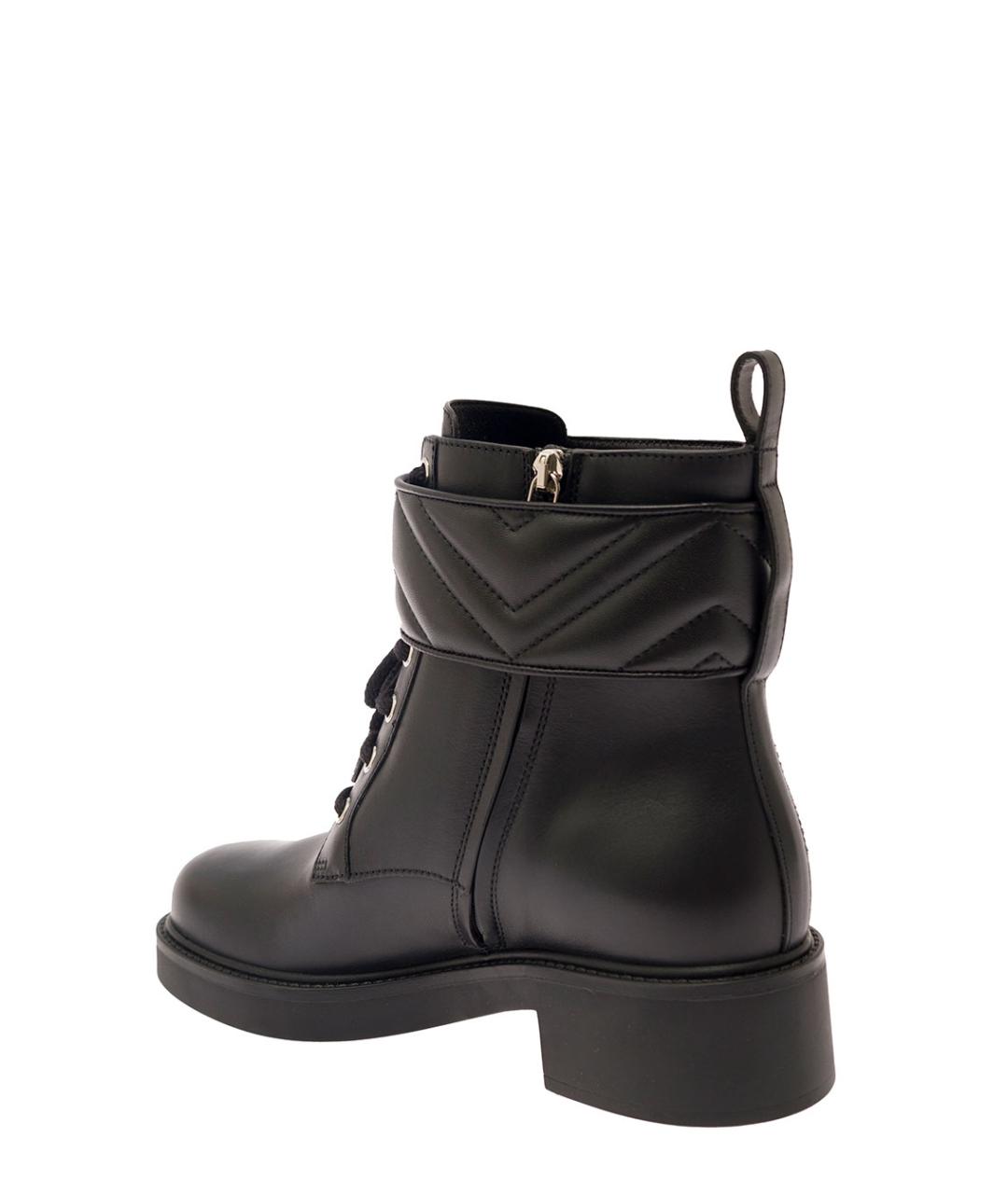 GUCCI Черные кожаные ботинки, фото 3