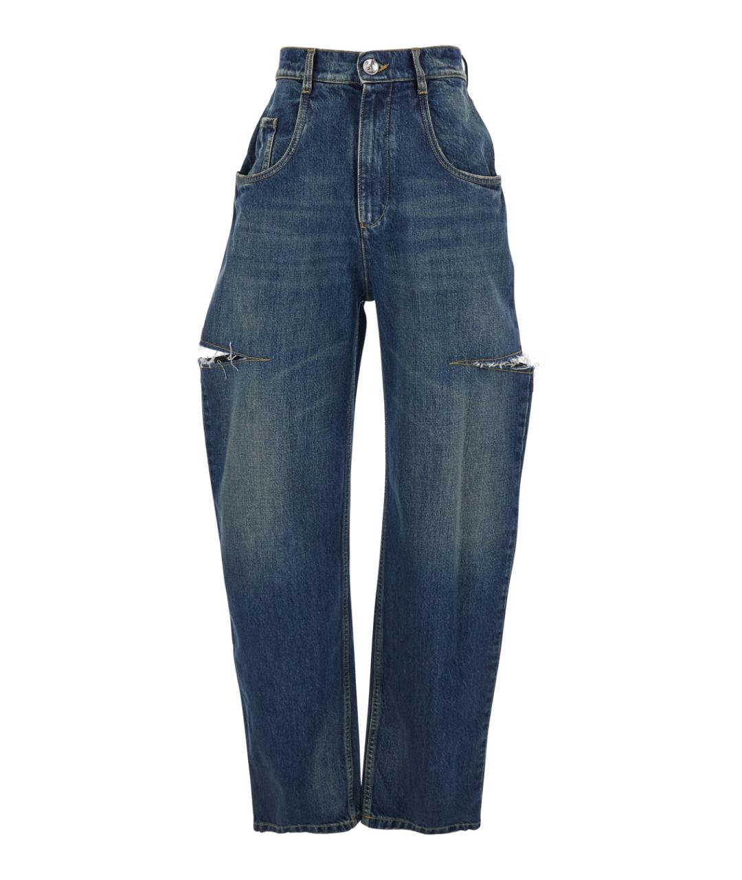 MAISON MARGIELA Синие хлопковые джинсы клеш, фото 1