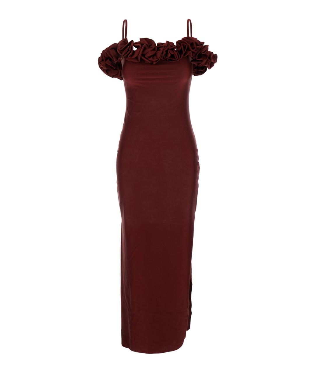 COPERNI Бордовое полиамидовое вечернее платье, фото 1