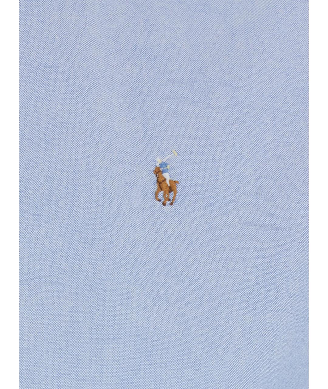 POLO RALPH LAUREN Голубая хлопковая рубашка, фото 3