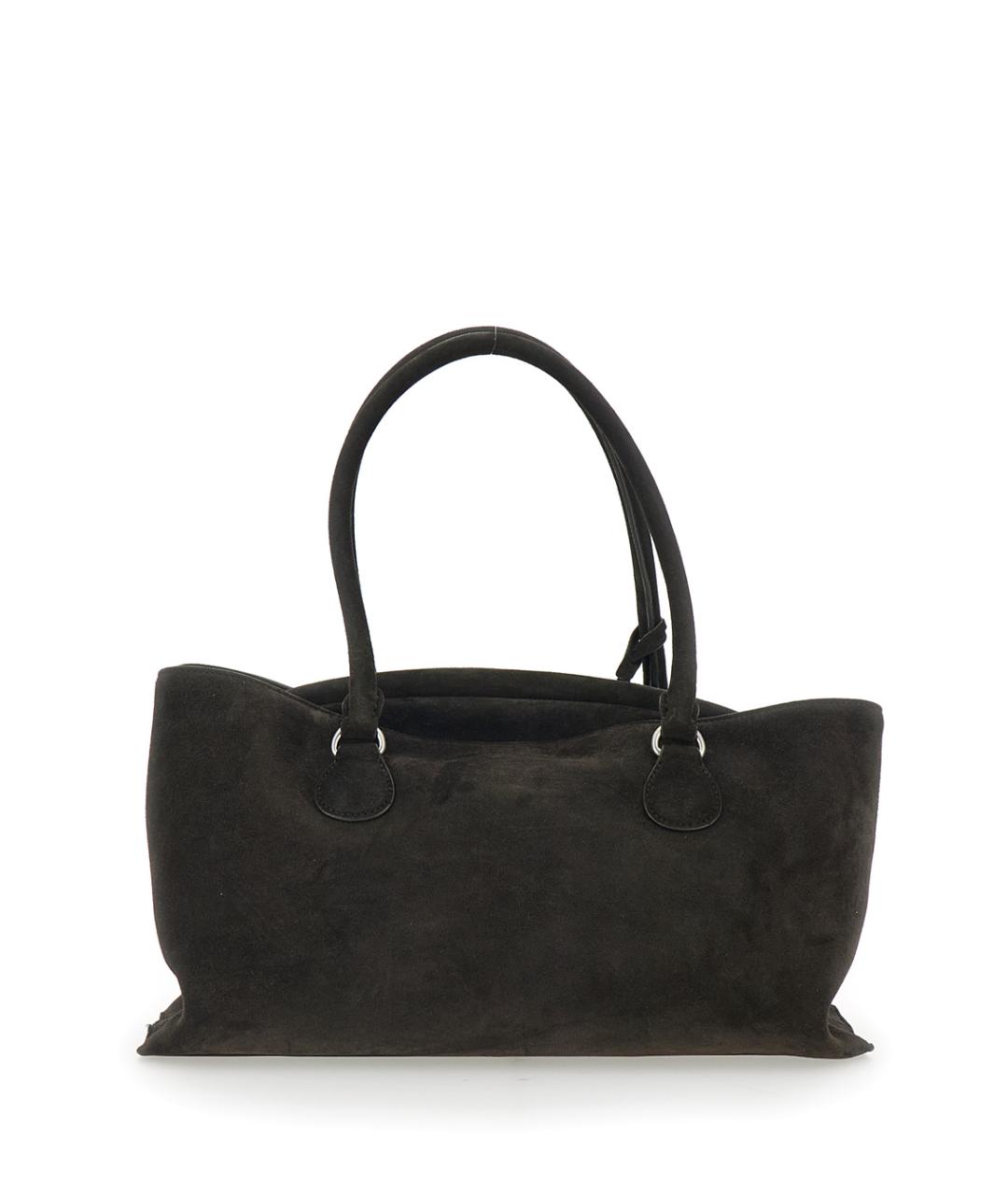 OSOI Коричневая замшевая сумка тоут, фото 2