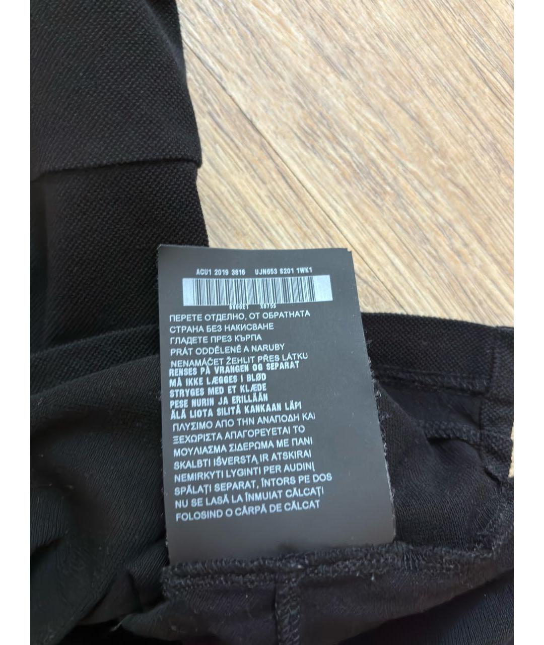 PRADA Черное хлопковое поло с коротким рукавом, фото 6