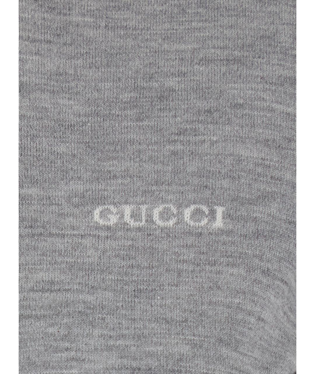 GUCCI Серый кашемировый джемпер / свитер, фото 3