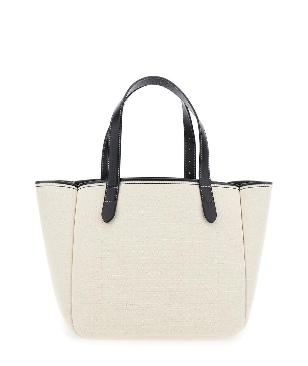 J.W.ANDERSON Белая хлопковая сумка тоут, фото 2