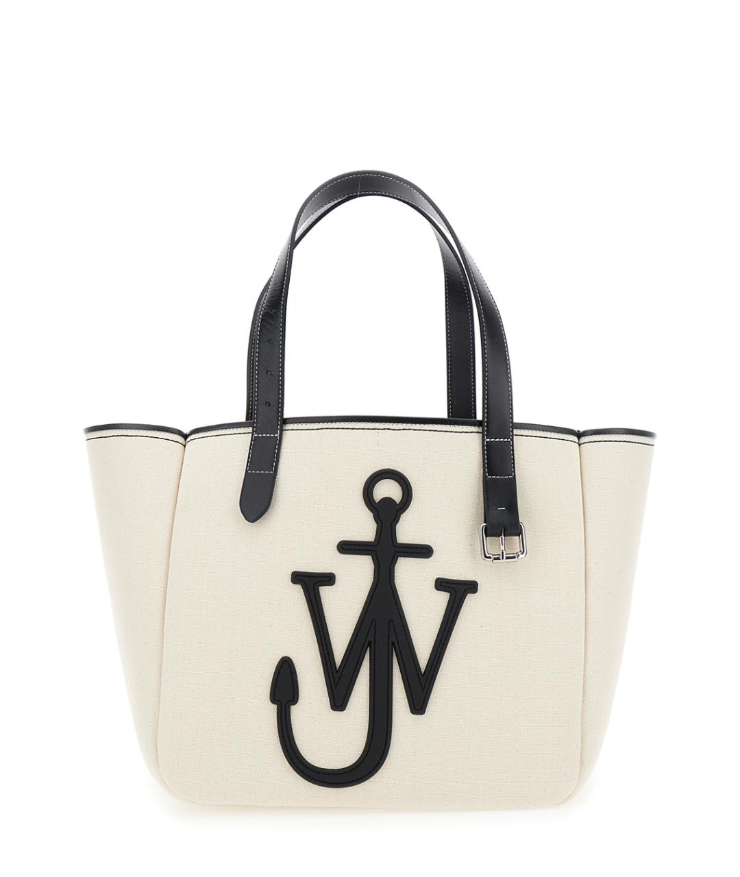 J.W.ANDERSON Белая хлопковая сумка тоут, фото 1