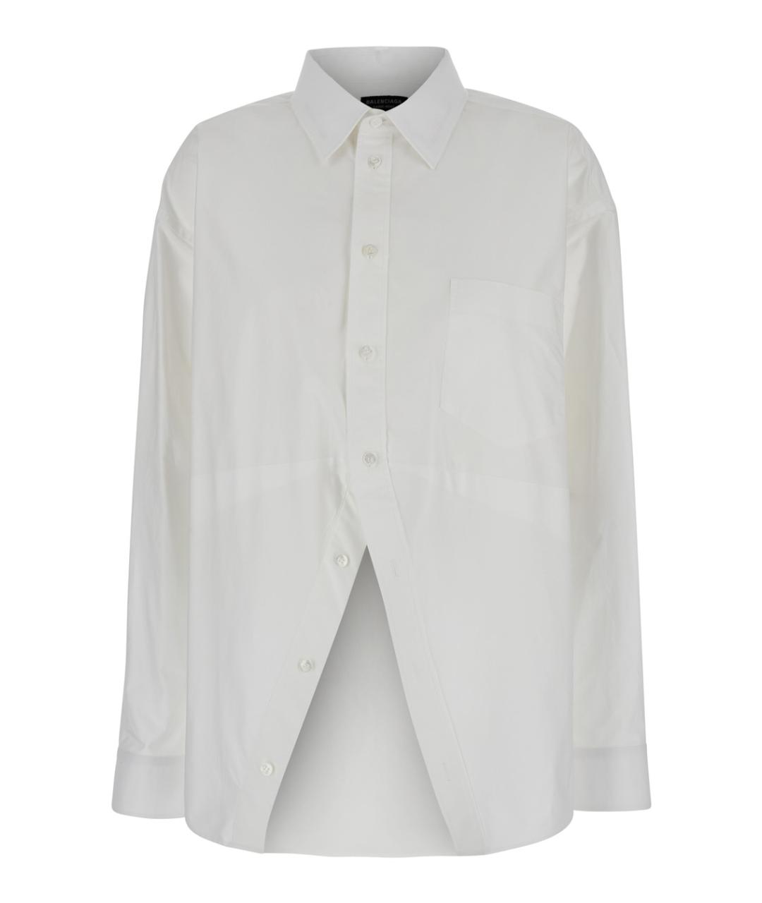 BALENCIAGA Белая хлопковая рубашка, фото 1