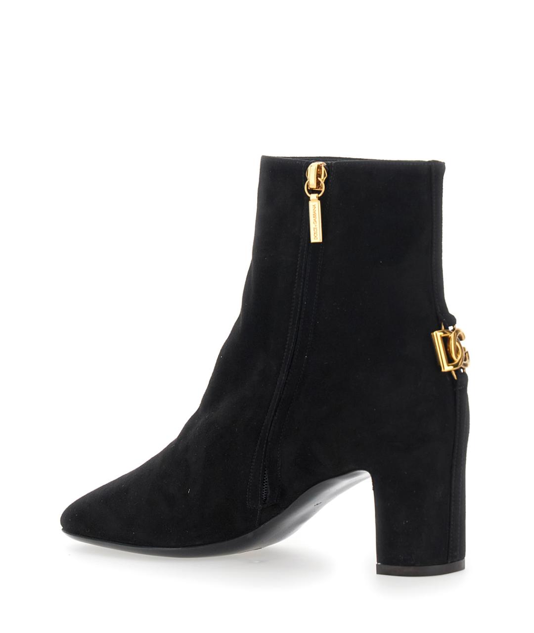 DOLCE&GABBANA Черные замшевые ботильоны, фото 3