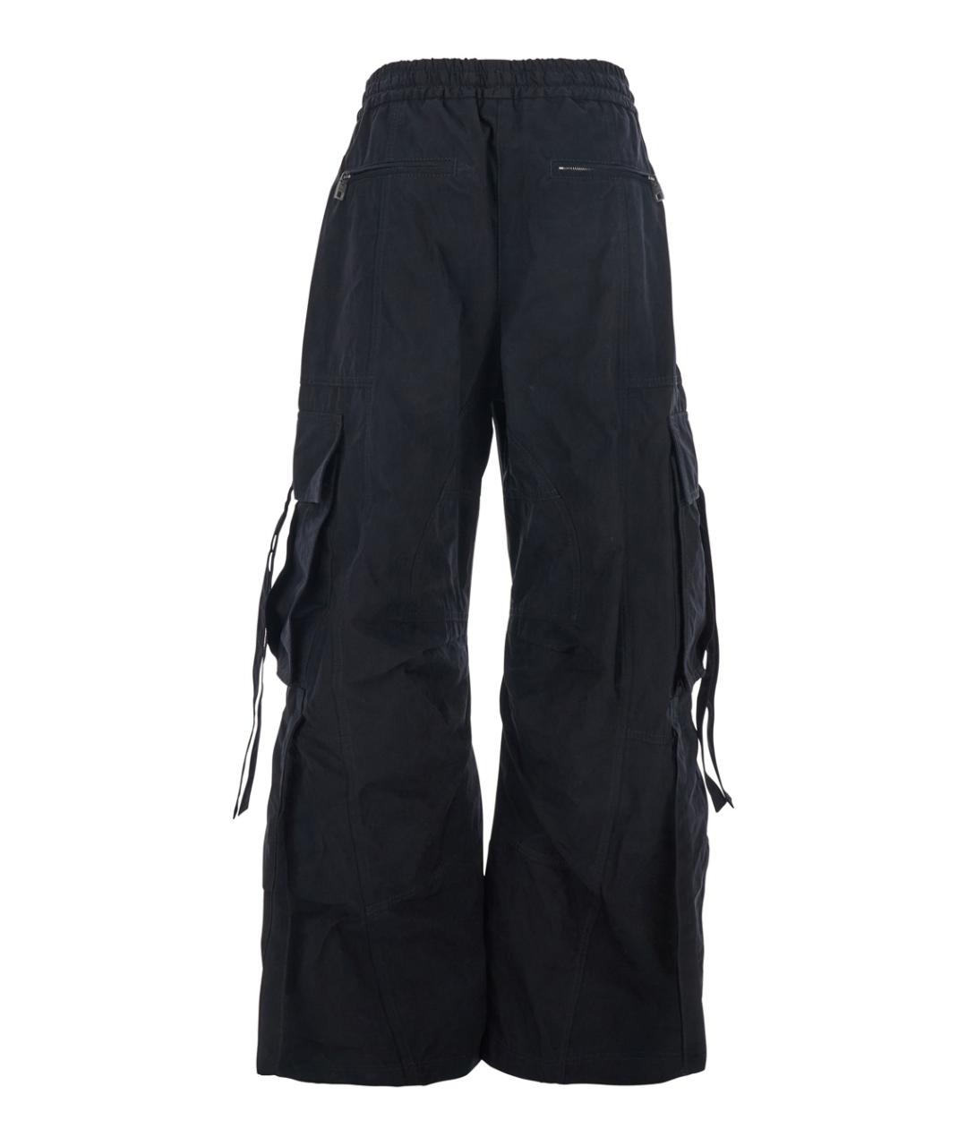 DOLCE&GABBANA Черные хлопковые брюки широкие, фото 2