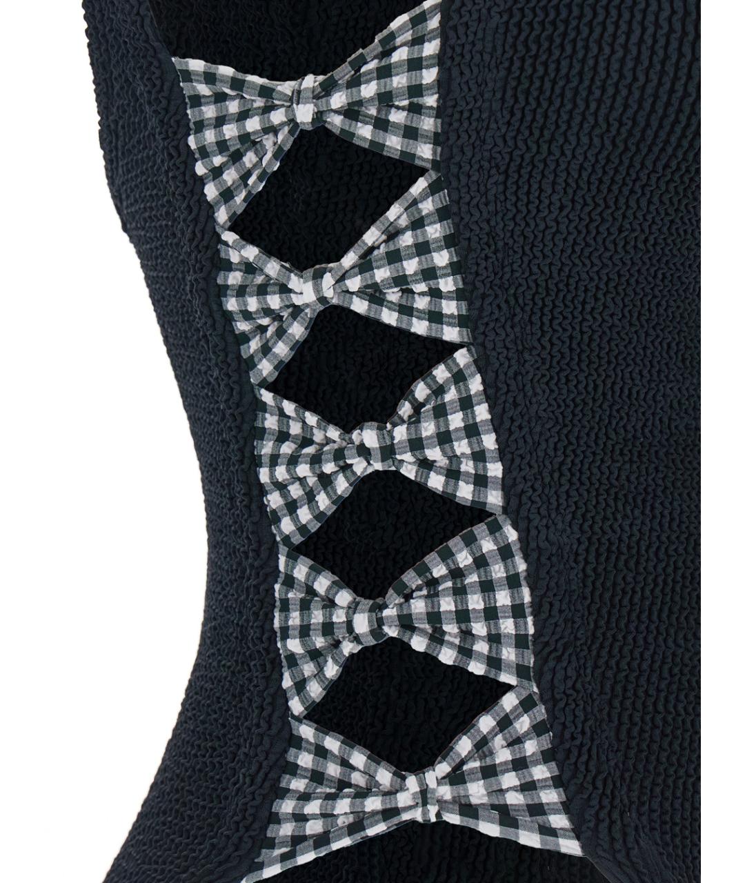 HUNZA G Черный полиамидовый купальник, фото 3