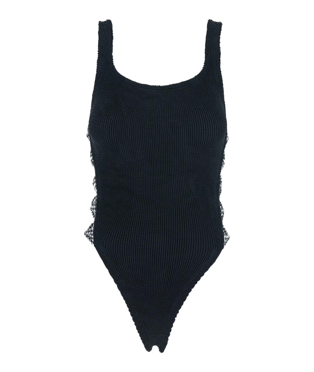 HUNZA G Черный полиамидовый купальник, фото 1