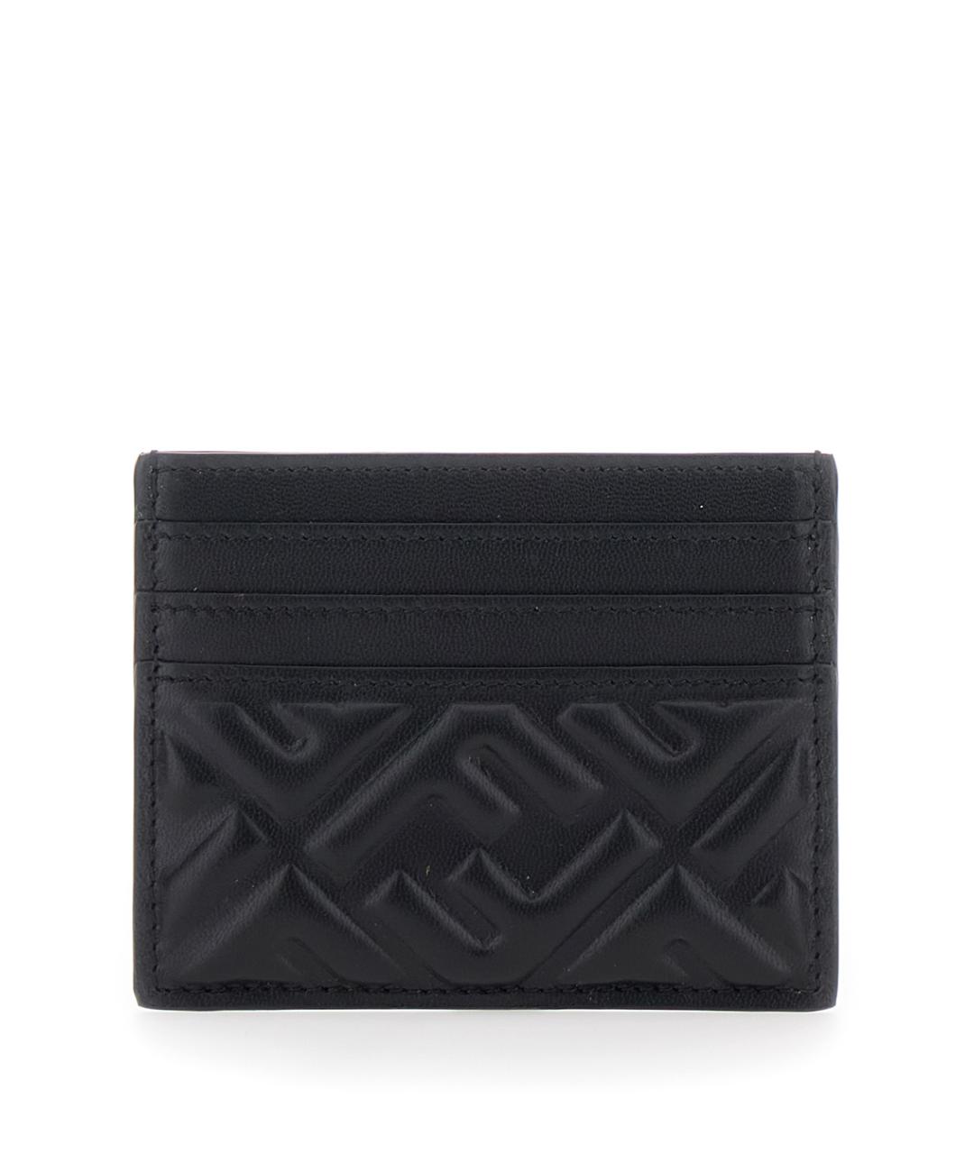 FENDI Черный кожаный кардхолдер, фото 2