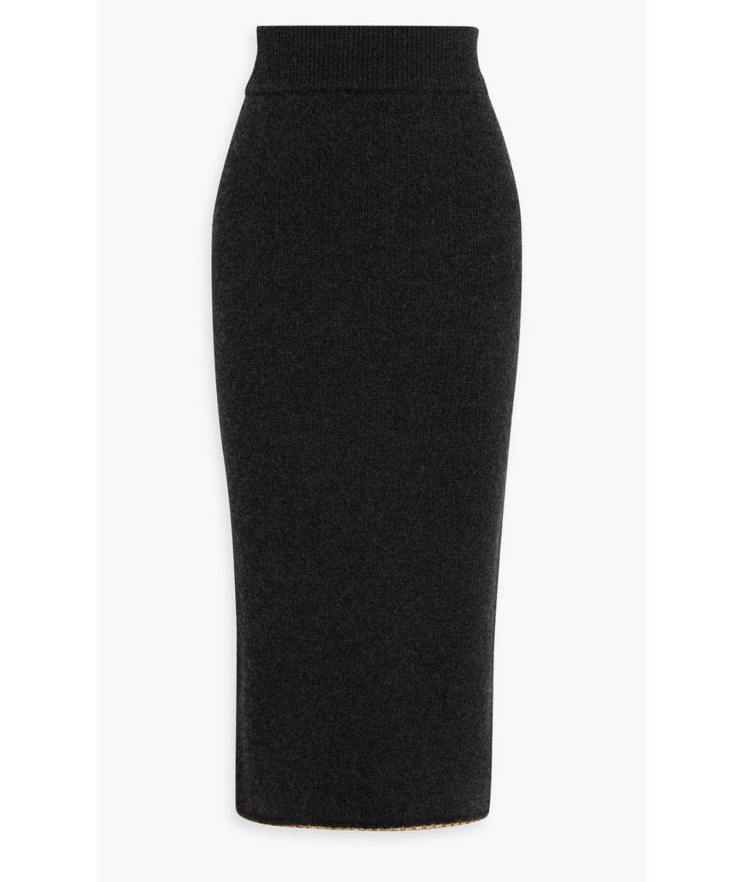 TOTEME Серая хлопковая юбка миди, фото 4