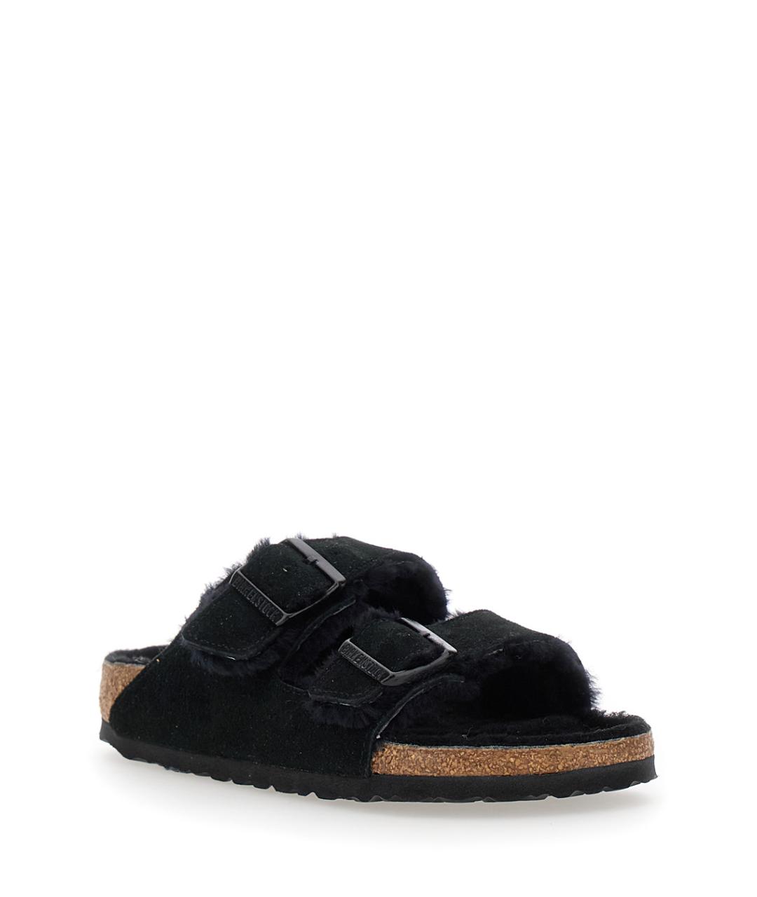 BIRKENSTOCK Черные замшевые сандалии, фото 2