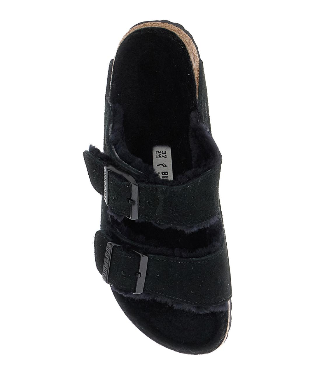 BIRKENSTOCK Черные замшевые сандалии, фото 4