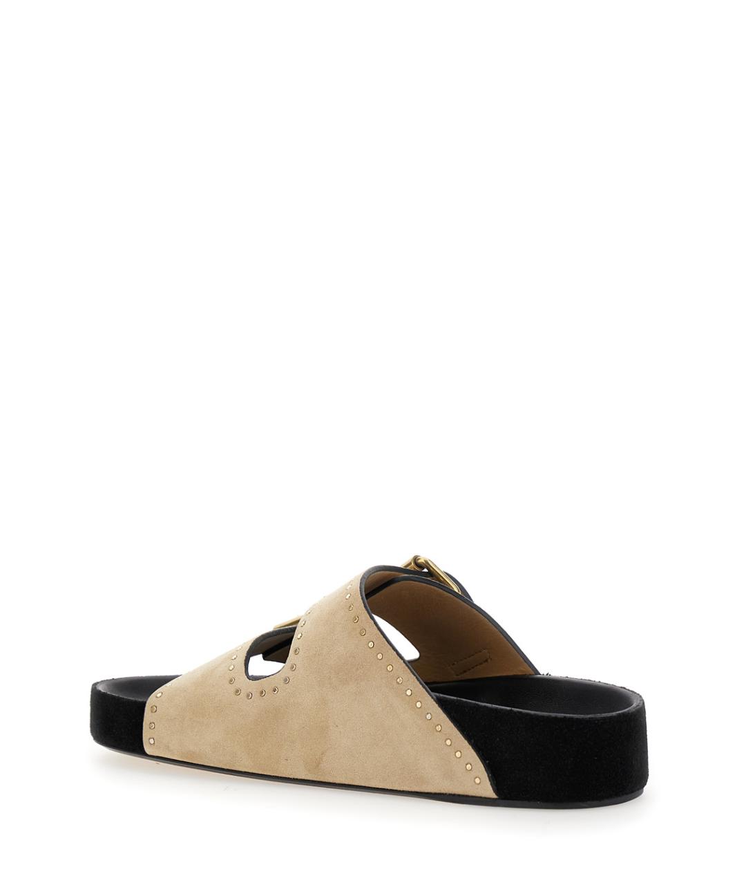 ISABEL MARANT Бежевые замшевые сандалии, фото 3