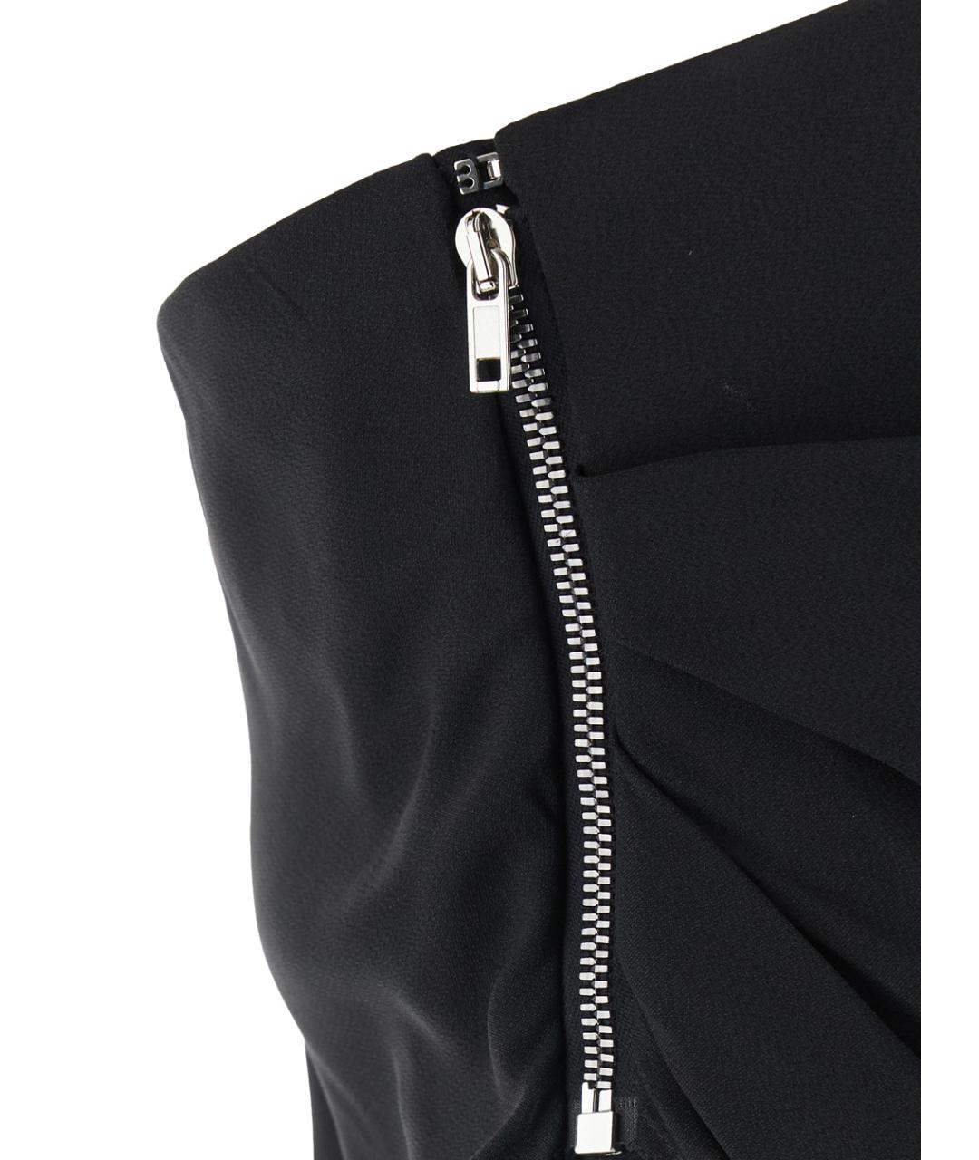 RICK OWENS Черное вискозное вечернее платье, фото 3