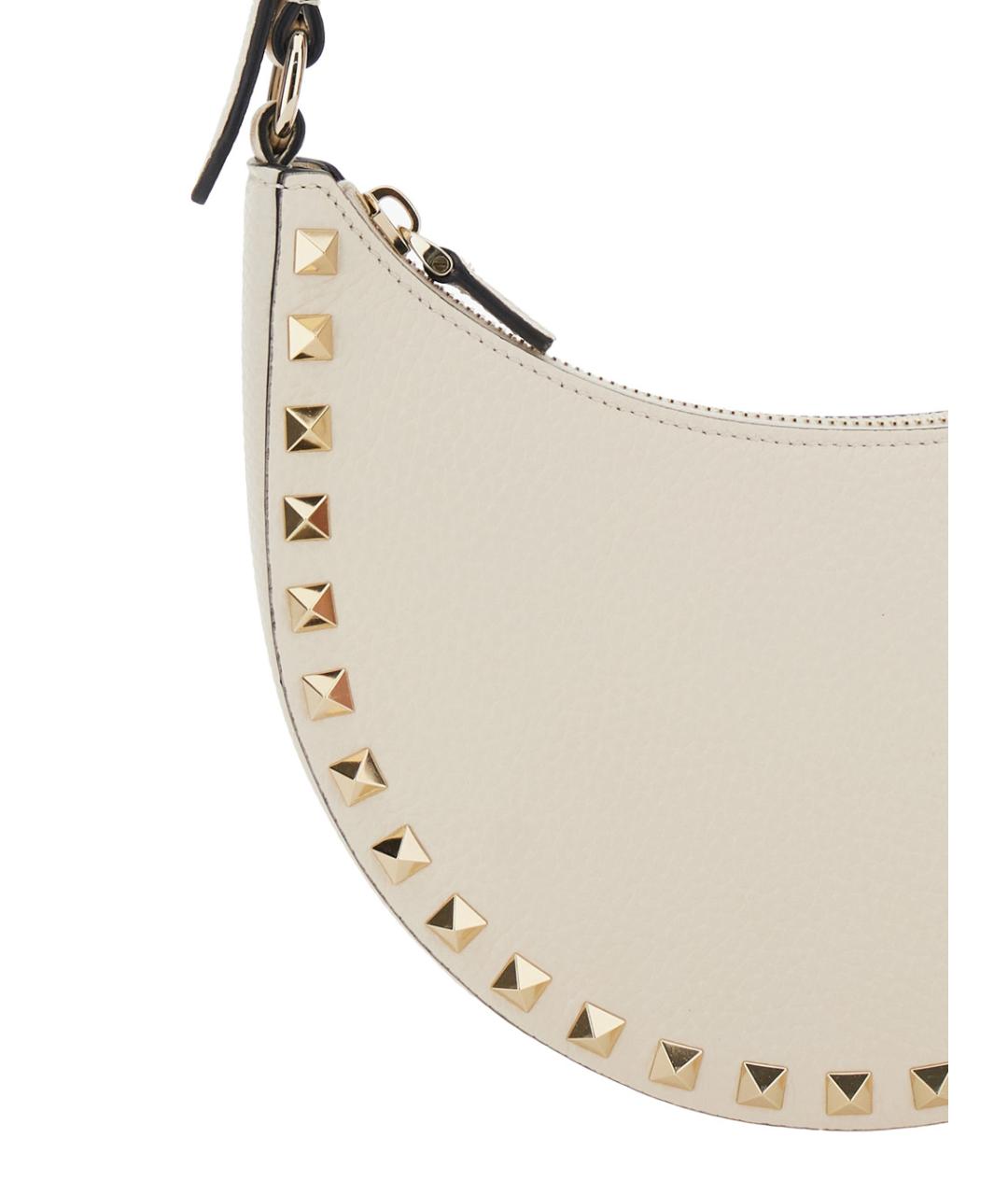 VALENTINO Белая кожаная сумка через плечо, фото 3