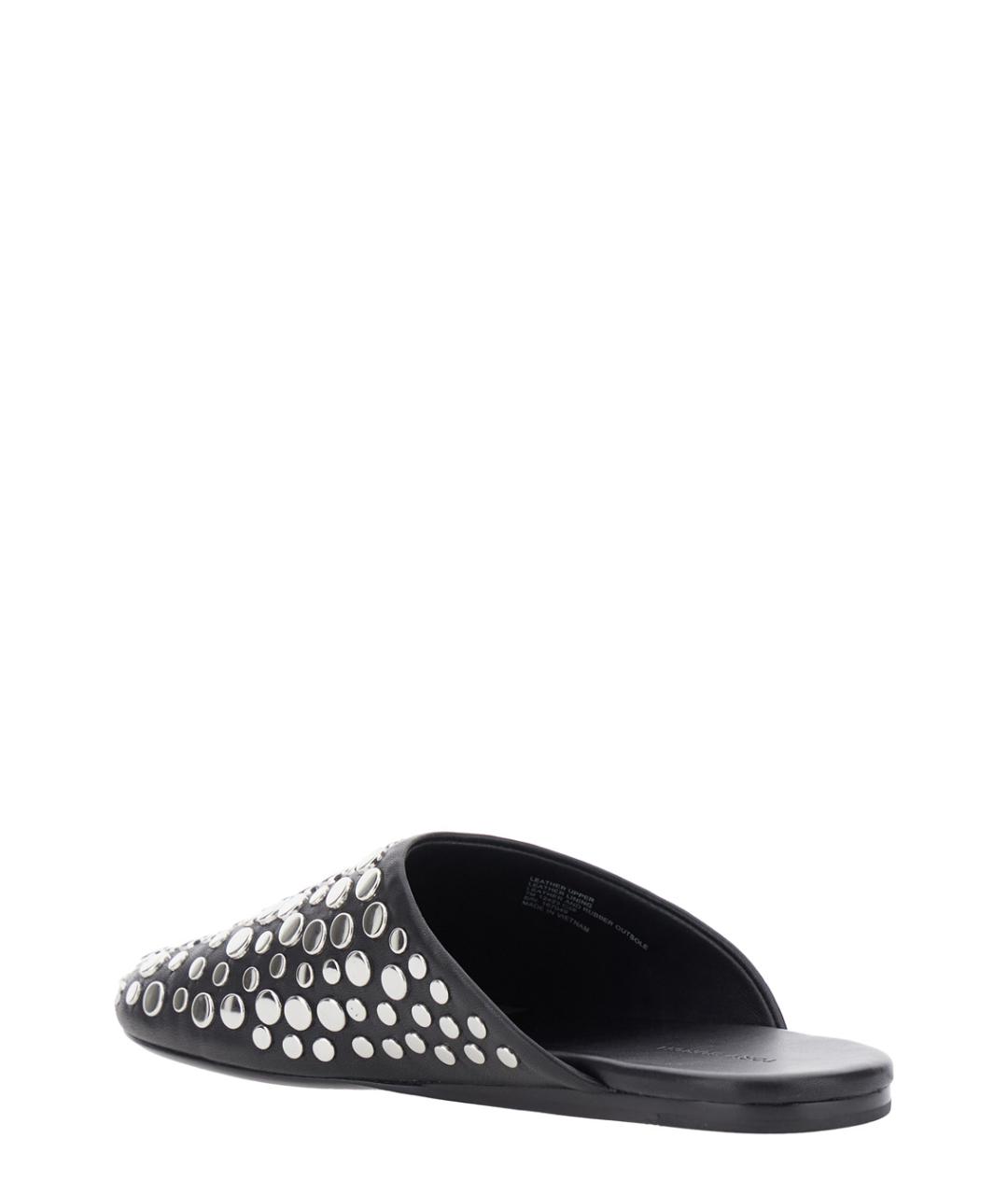 TORY BURCH Черные кожаные мюли, фото 3