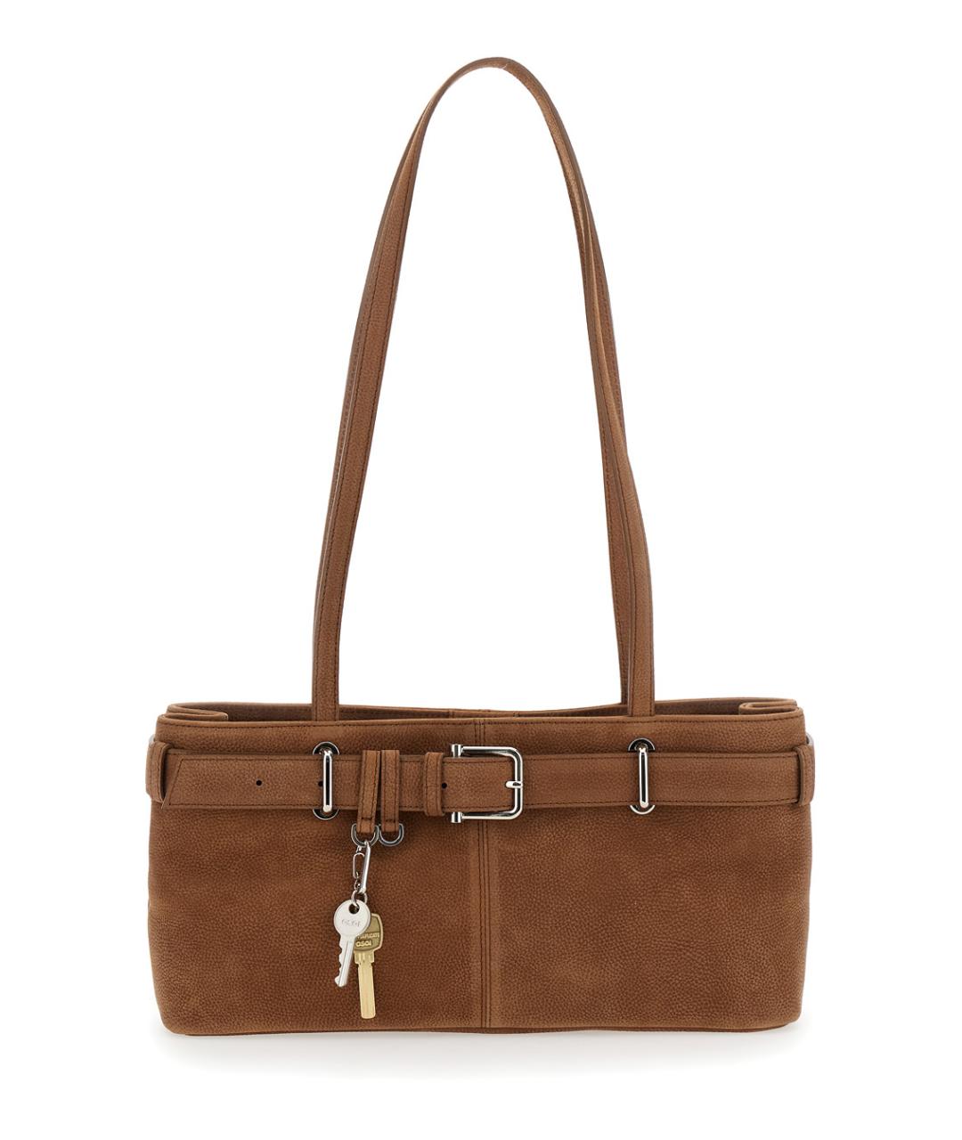 OSOI Коричневая кожаная сумка через плечо, фото 1