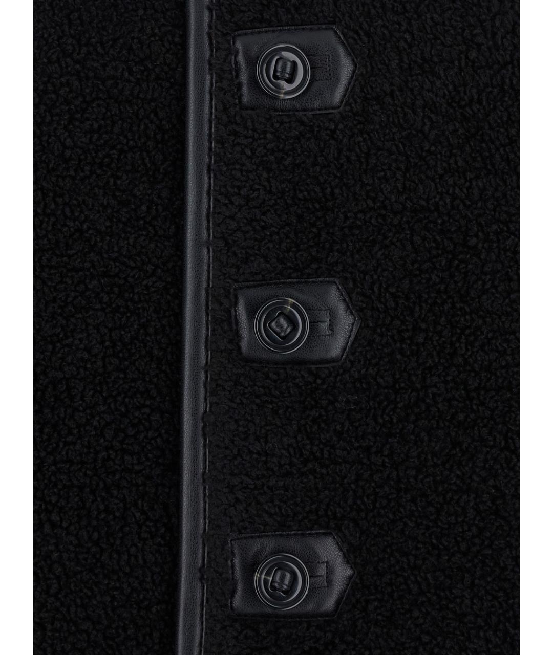 LOW CLASSIC Черная меховая шуба, фото 3