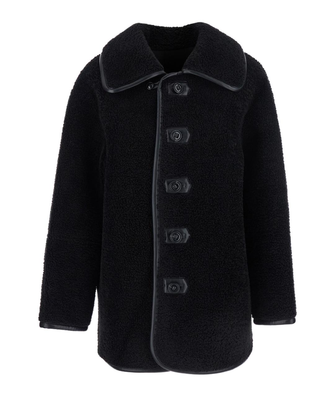 LOW CLASSIC Черная меховая шуба, фото 1