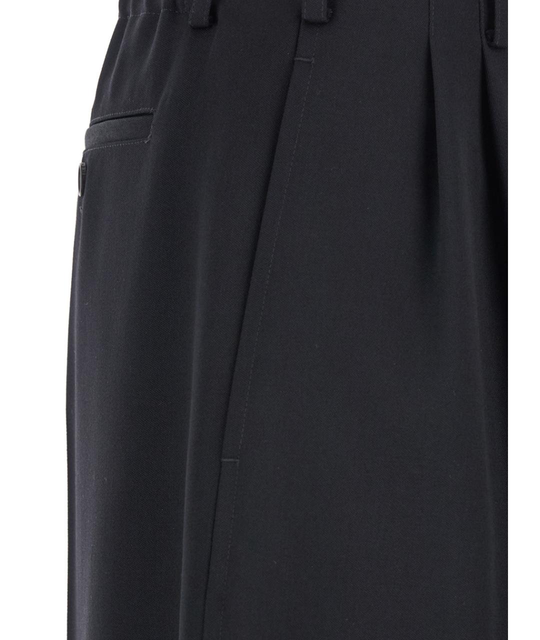 GIVENCHY Черные шерстяные прямые брюки, фото 3