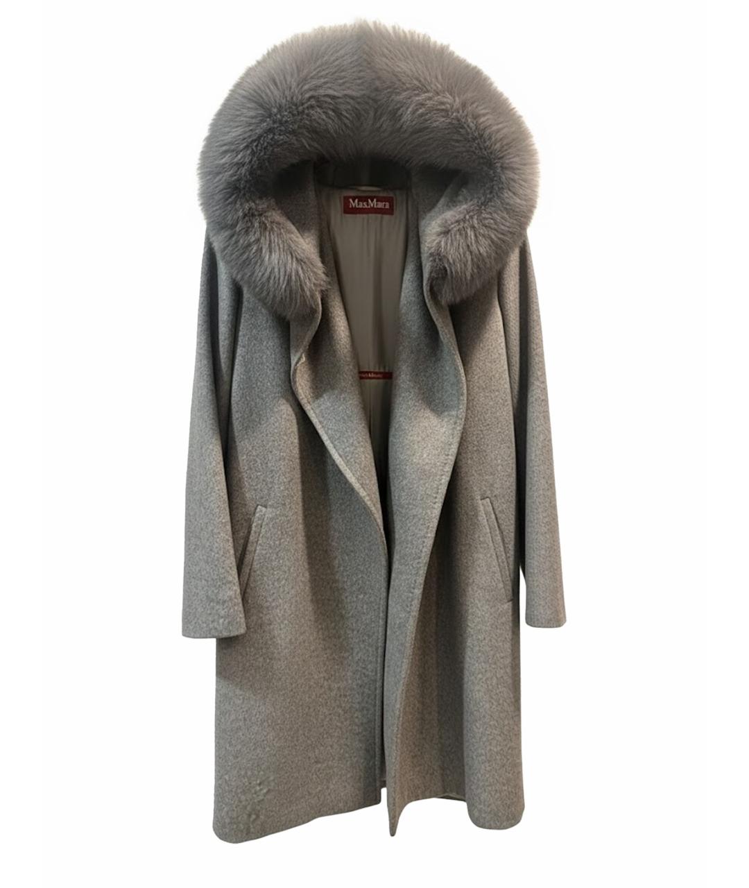 MAX MARA Серое кашемировое пальто, фото 1