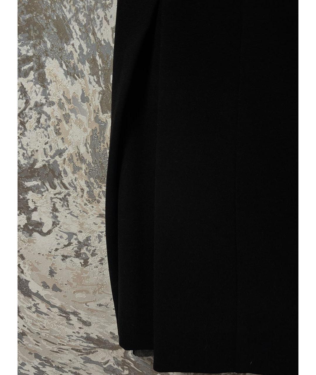 CELINE Черная шерстяная юбка мини, фото 4