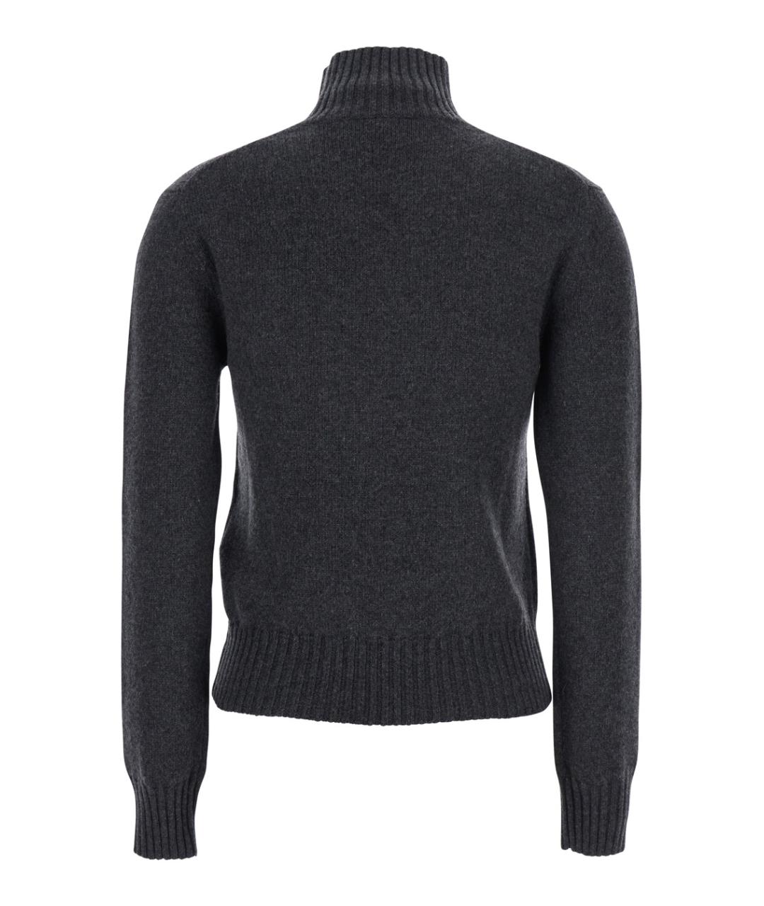 Ami Paris Серый кашемировый джемпер / свитер, фото 2