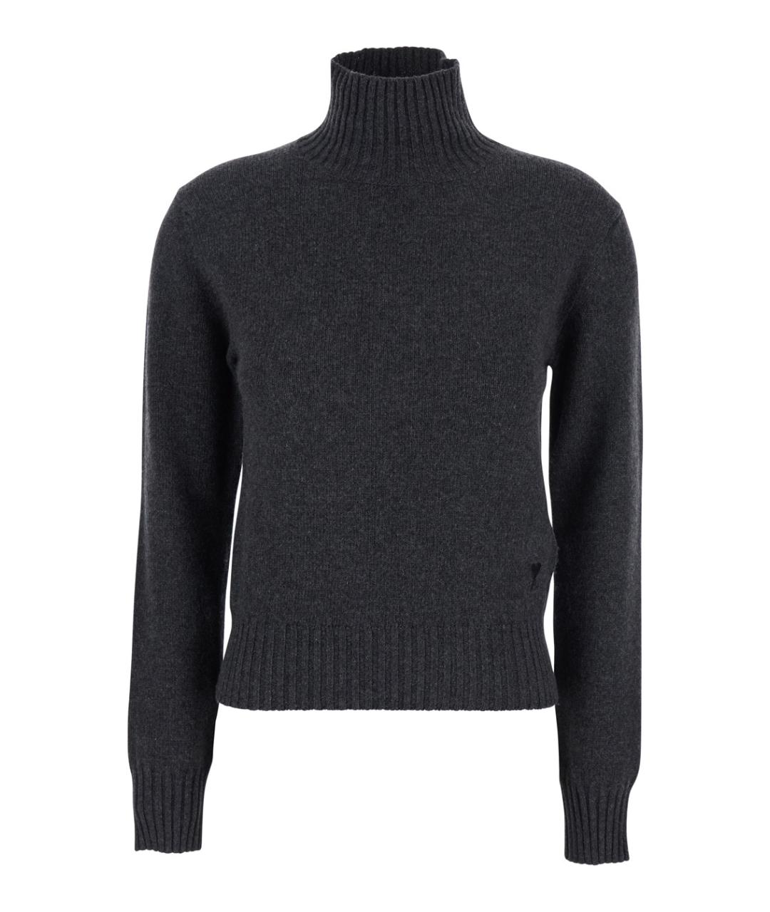 Ami Paris Серый кашемировый джемпер / свитер, фото 1