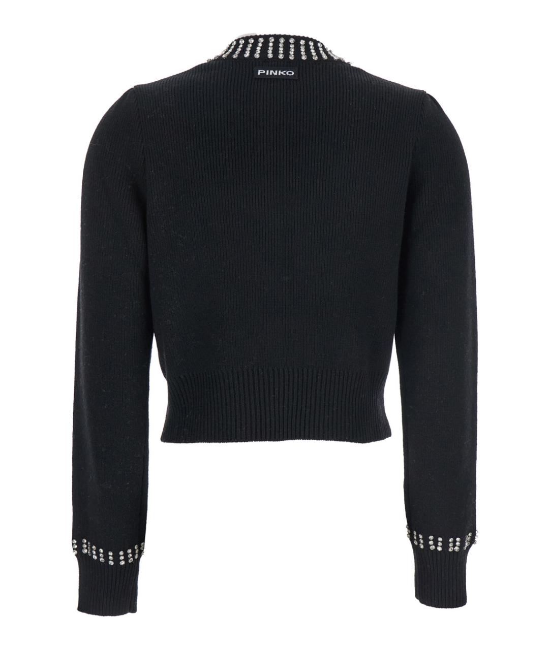 PINKO Черный кашемировый джемпер / свитер, фото 2