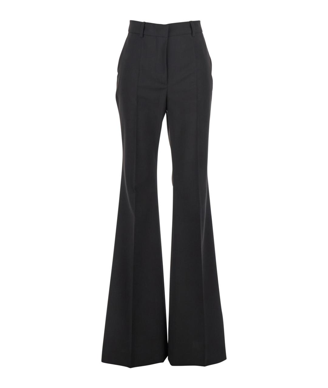 SPORTMAX Черные шерстяные брюки широкие, фото 1