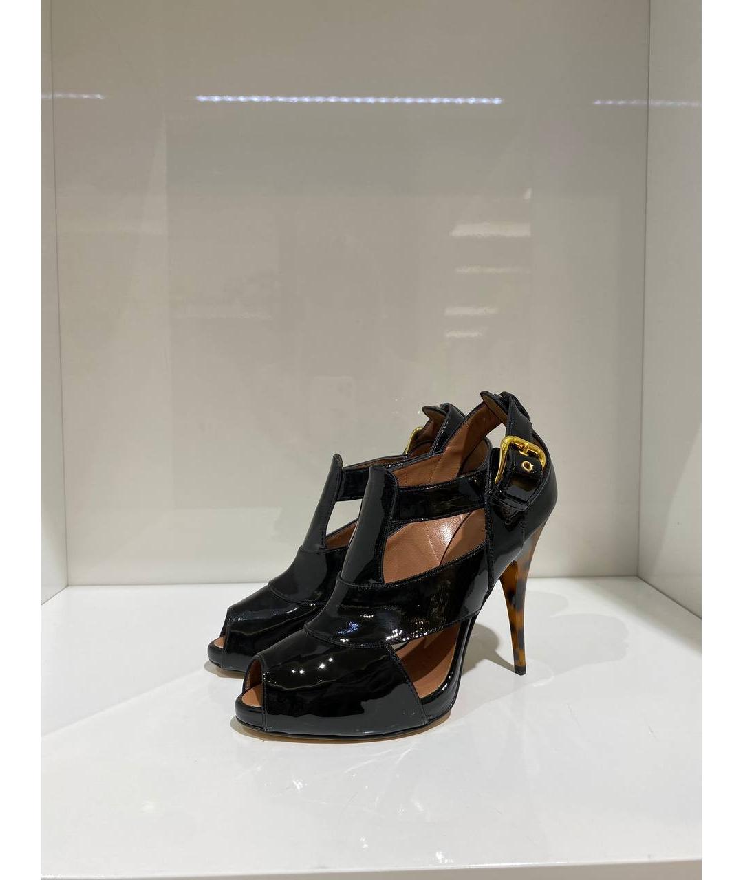 GIUSEPPE ZANOTTI DESIGN Черные туфли из лакированной кожи, фото 4