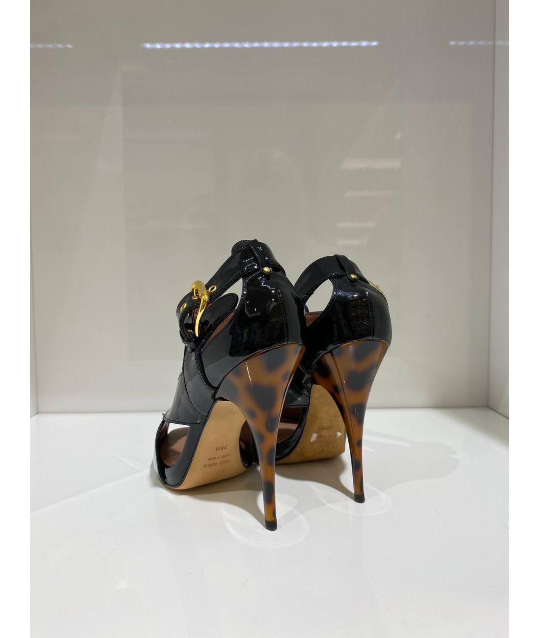 GIUSEPPE ZANOTTI DESIGN Черные туфли из лакированной кожи, фото 3