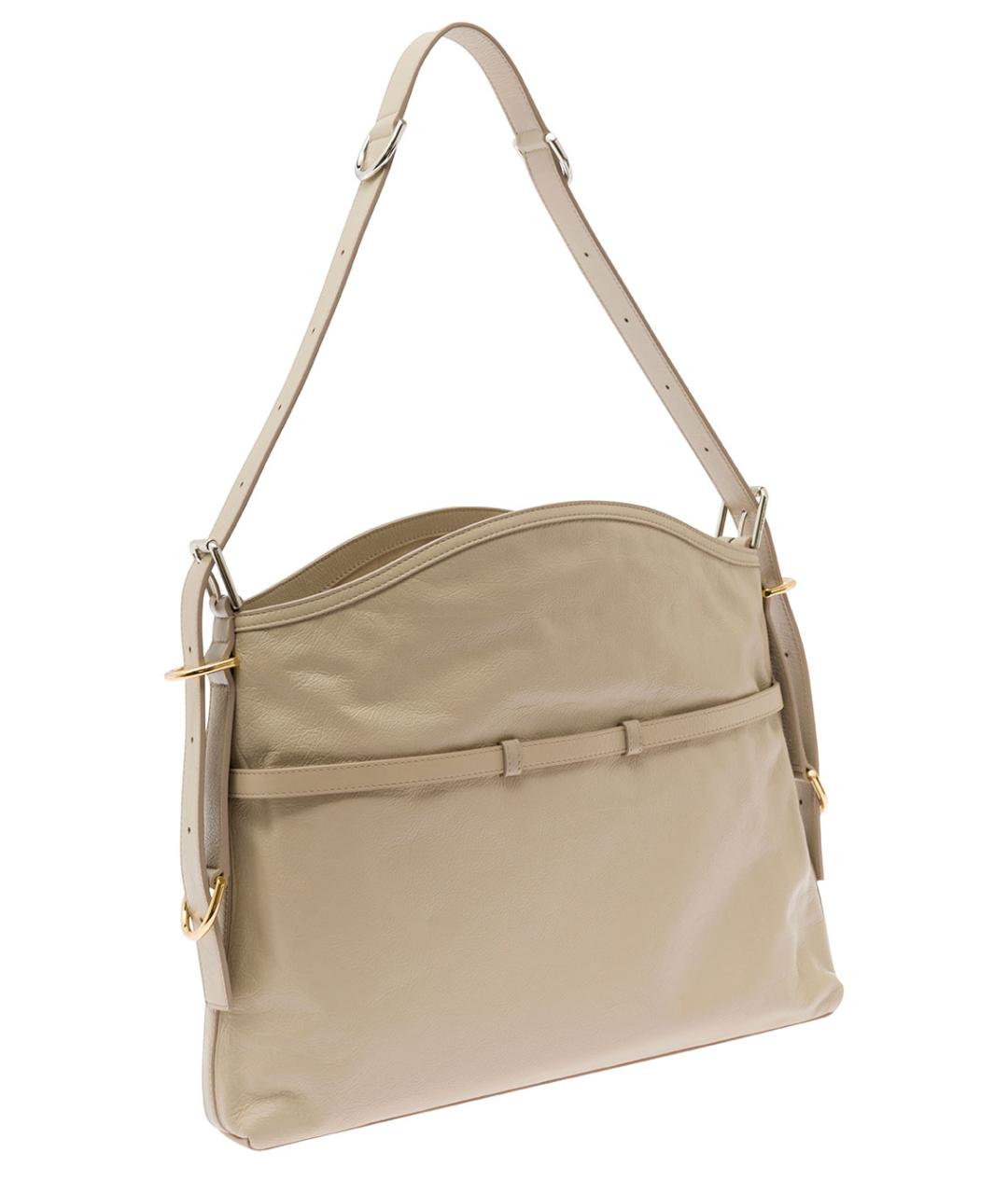 GIVENCHY Бежевая кожаная сумка через плечо, фото 3