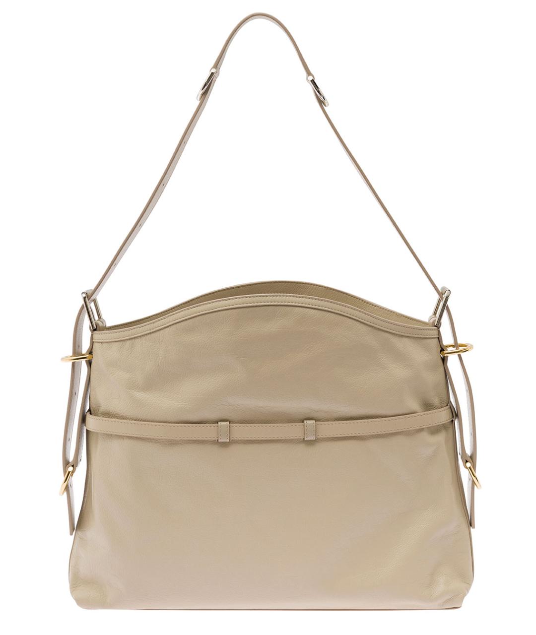 GIVENCHY Бежевая кожаная сумка через плечо, фото 4