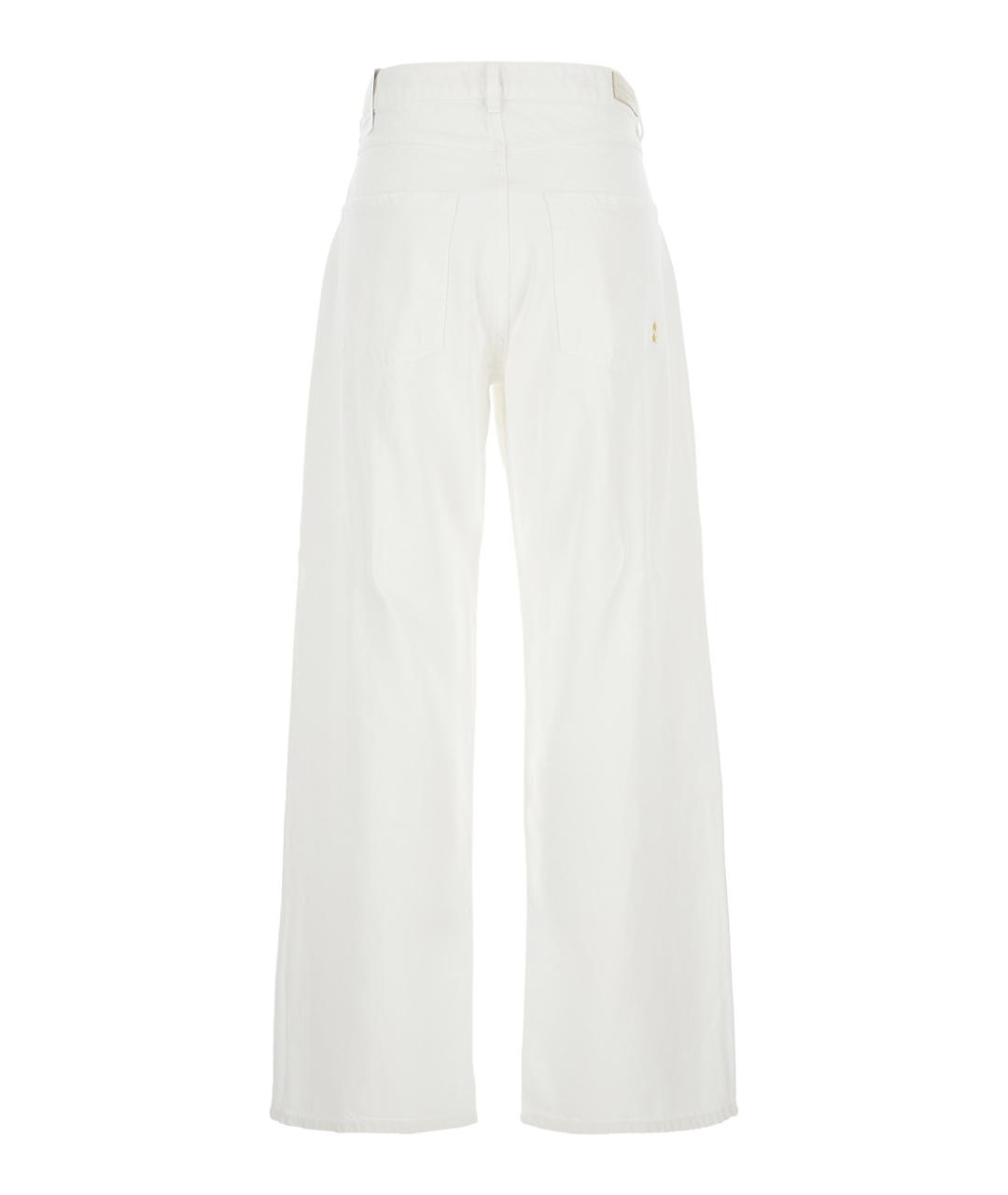 ICON DENIM Белые хлопковые джинсы клеш, фото 2