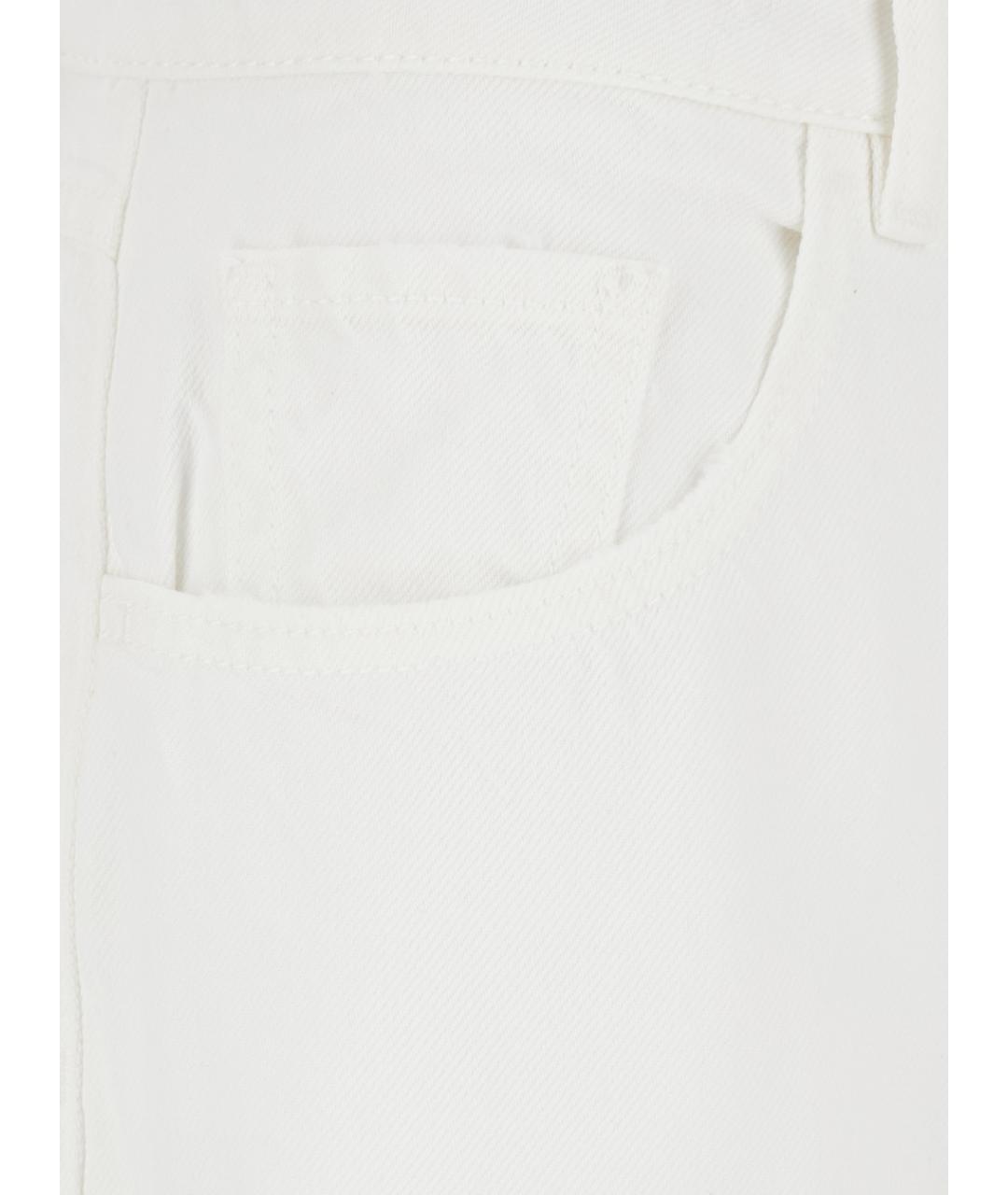 ICON DENIM Белые хлопковые джинсы клеш, фото 3