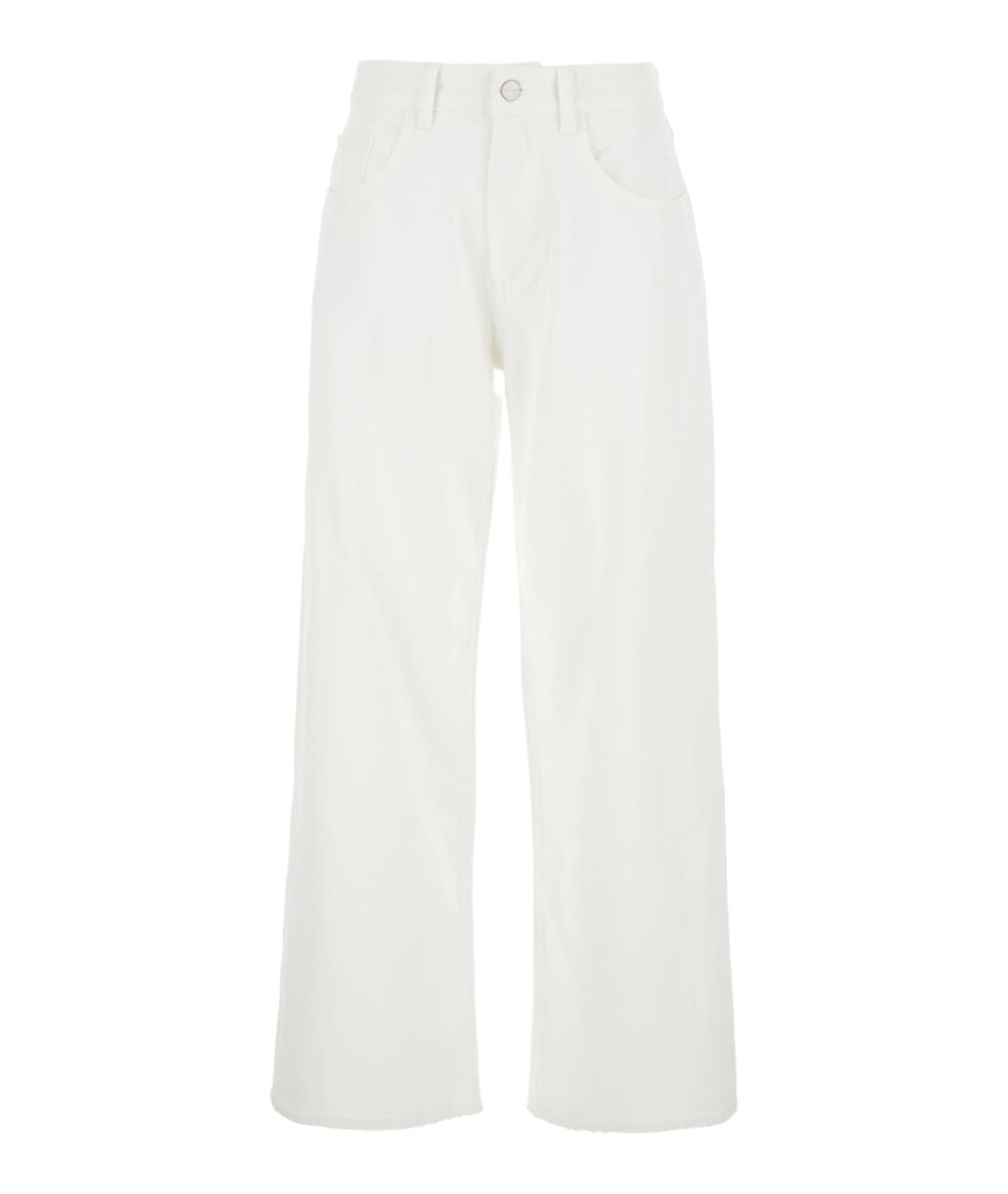 ICON DENIM Белые хлопковые джинсы клеш, фото 1