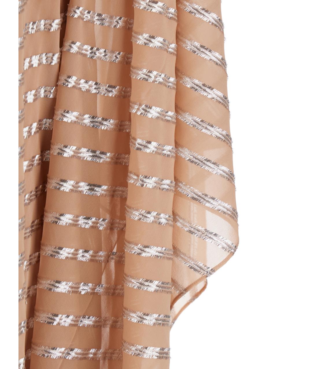 TALLER MARMO Розовое шелковое повседневное платье, фото 3