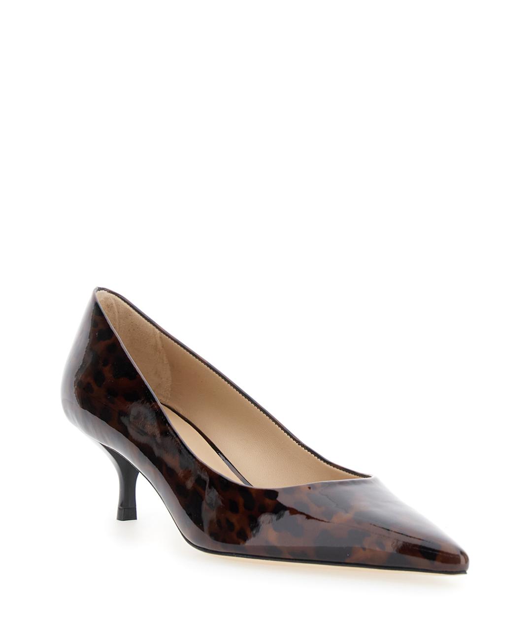 STUART WEITZMAN Коричневые кожаные туфли, фото 2