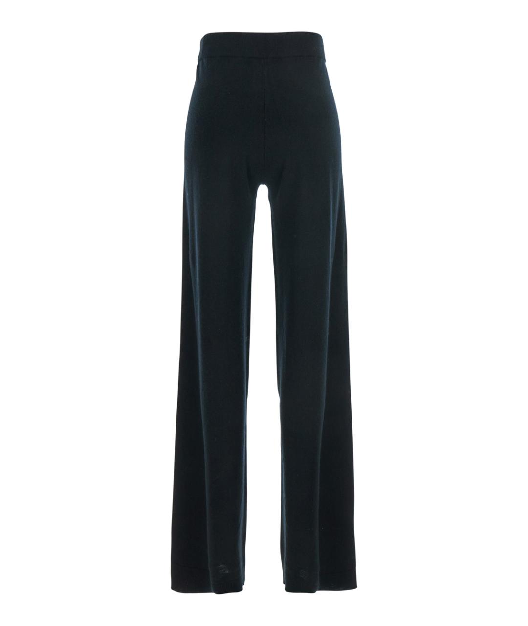 ALLUDE Черные шерстяные прямые брюки, фото 2