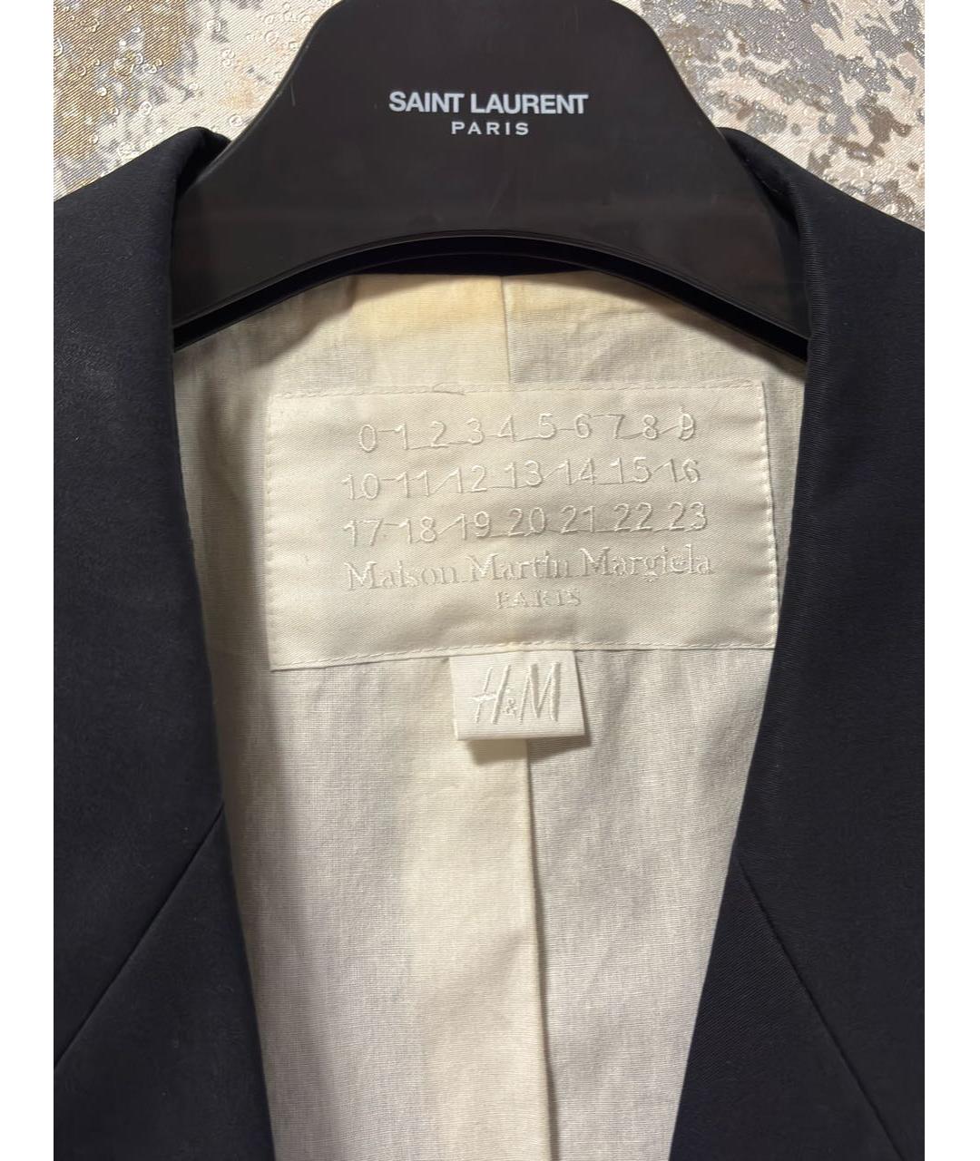 MAISON MARGIELA Черный шерстяной жакет/пиджак, фото 4