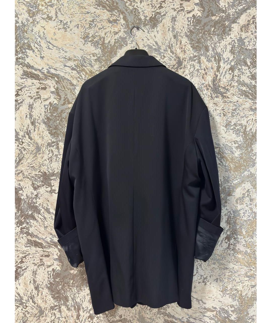 MAISON MARGIELA Черный шерстяной жакет/пиджак, фото 6
