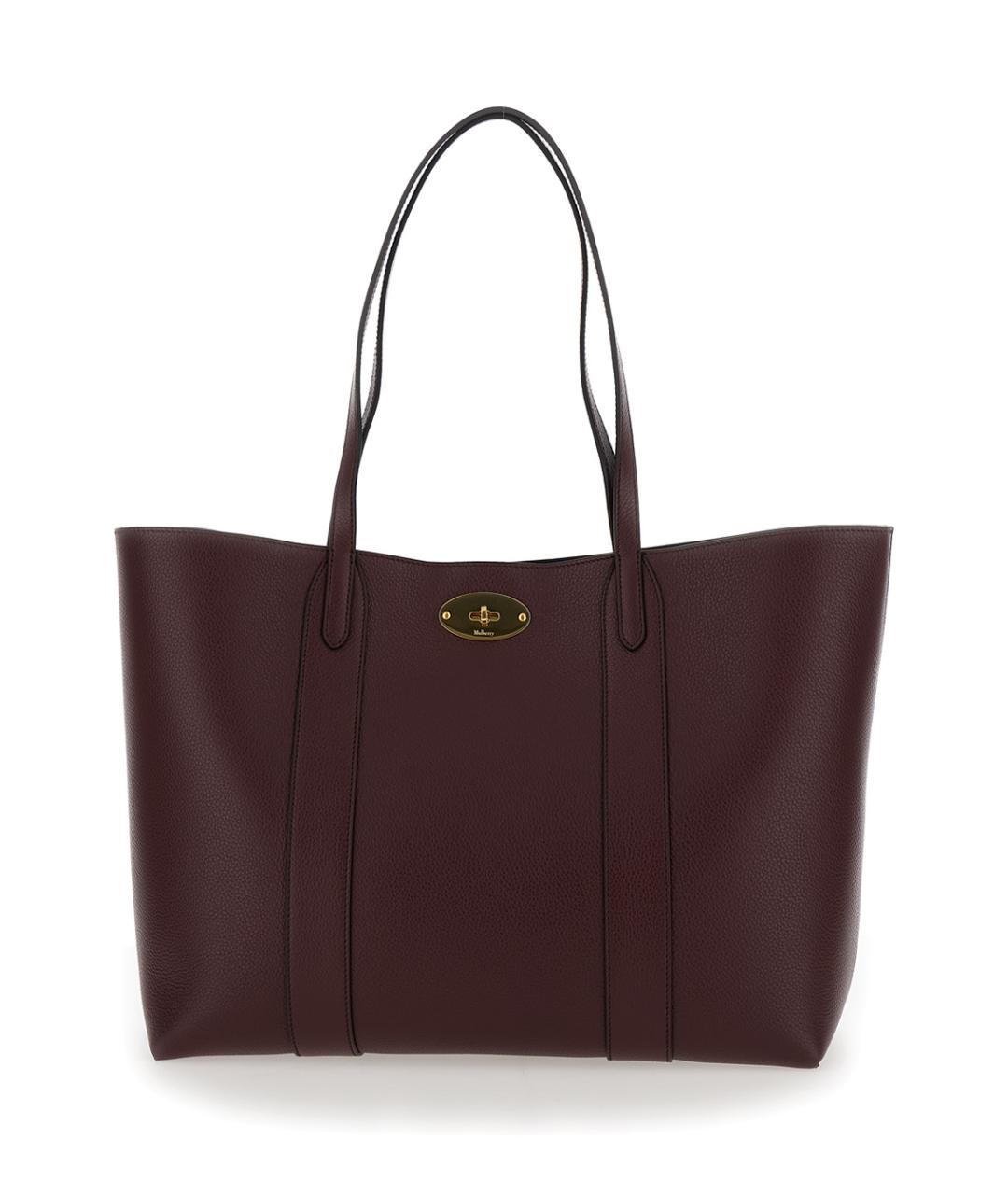 MULBERRY Бордовая кожаная сумка тоут, фото 1