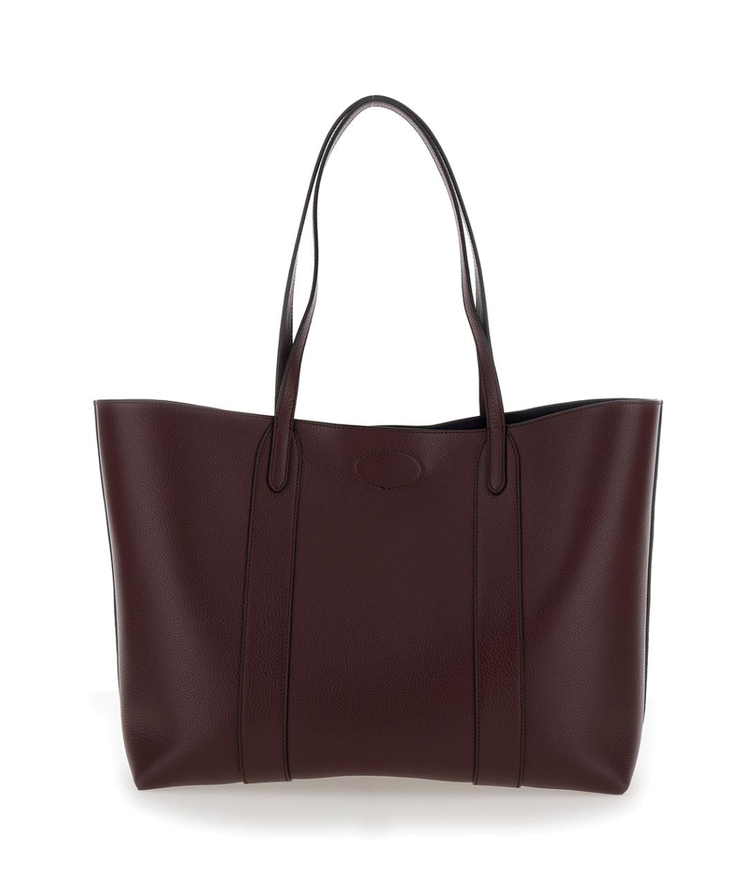 MULBERRY Бордовая кожаная сумка тоут, фото 2